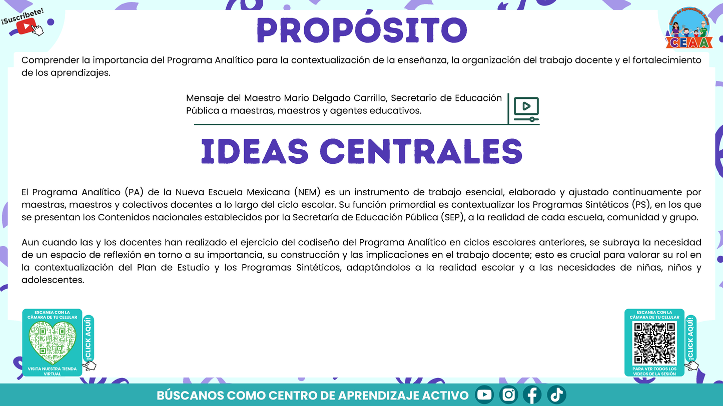 Presentación CTE Tema 2: PROGRAMA ANALÍTICO (Editable en PowerPoint)