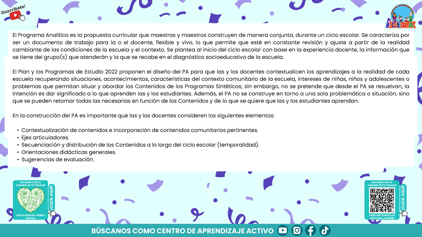 Presentación CTE Tema 2: PROGRAMA ANALÍTICO (Editable en PowerPoint)