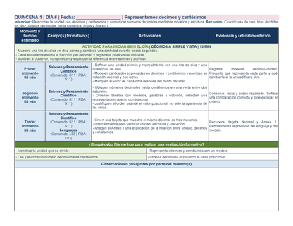 PLANEACIÓN 4° Primaria Primer Periodo (Sep, Oct, Nov) ✏️Editable en Word