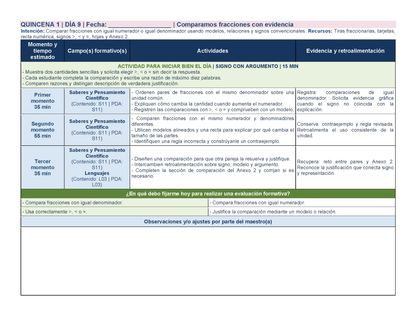 PLANEACIÓN 4° Primaria Primer Periodo (Sep, Oct, Nov) ✏️Editable en Word
