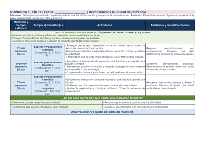 PLANEACIÓN 4° Primaria Primer Periodo (Sep, Oct, Nov) ✏️Editable en Word