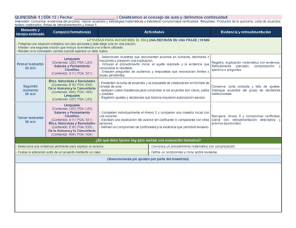 PLANEACIÓN 4° Primaria Primer Periodo (Sep, Oct, Nov) ✏️Editable en Word