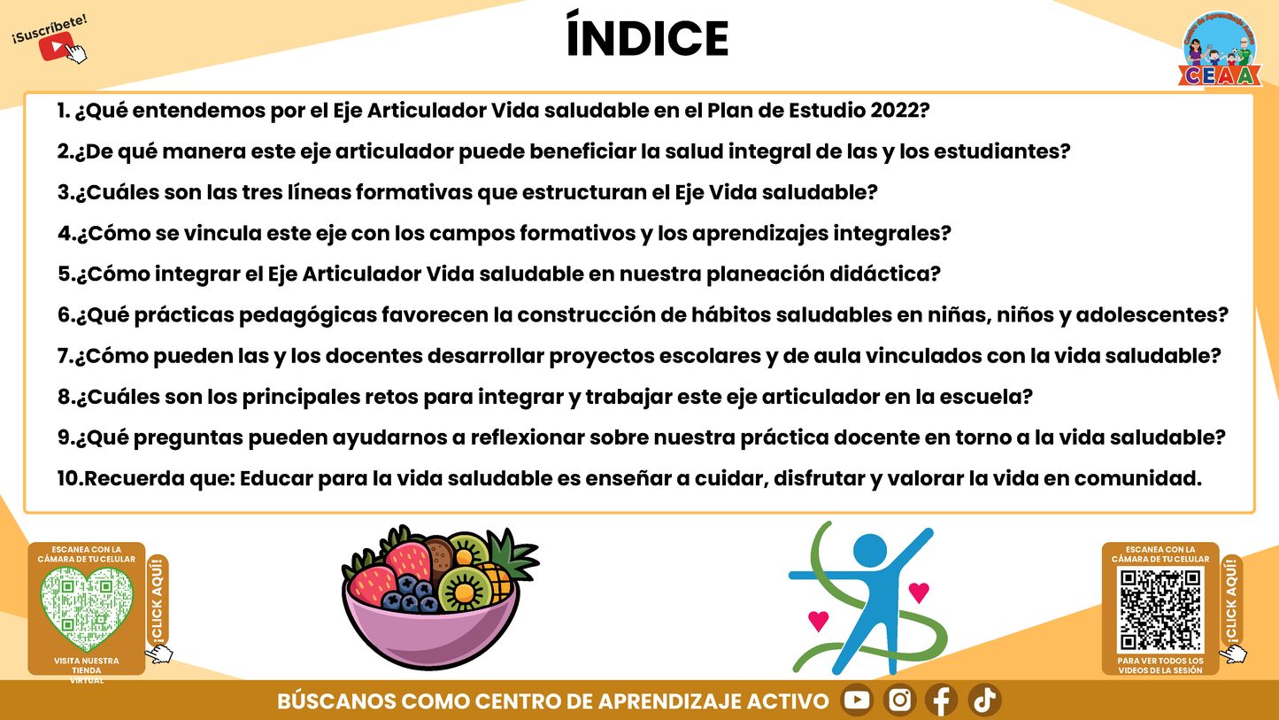 RESUMEN GRÁFICO TEMA 6: EL EJE ARTICULADOR DE VIDA SALUDABLE EN LA EDUCACIÓN INTEGRAL (Editable en PowerPoint)