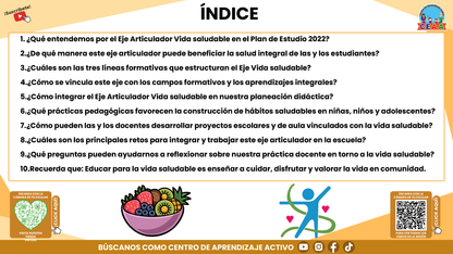 RESUMEN GRÁFICO TEMA 6: EL EJE ARTICULADOR DE VIDA SALUDABLE EN LA EDUCACIÓN INTEGRAL (Editable en PowerPoint)