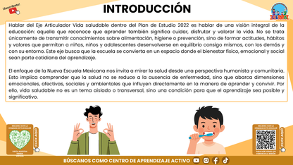 RESUMEN GRÁFICO TEMA 6: EL EJE ARTICULADOR DE VIDA SALUDABLE EN LA EDUCACIÓN INTEGRAL (Editable en PowerPoint)