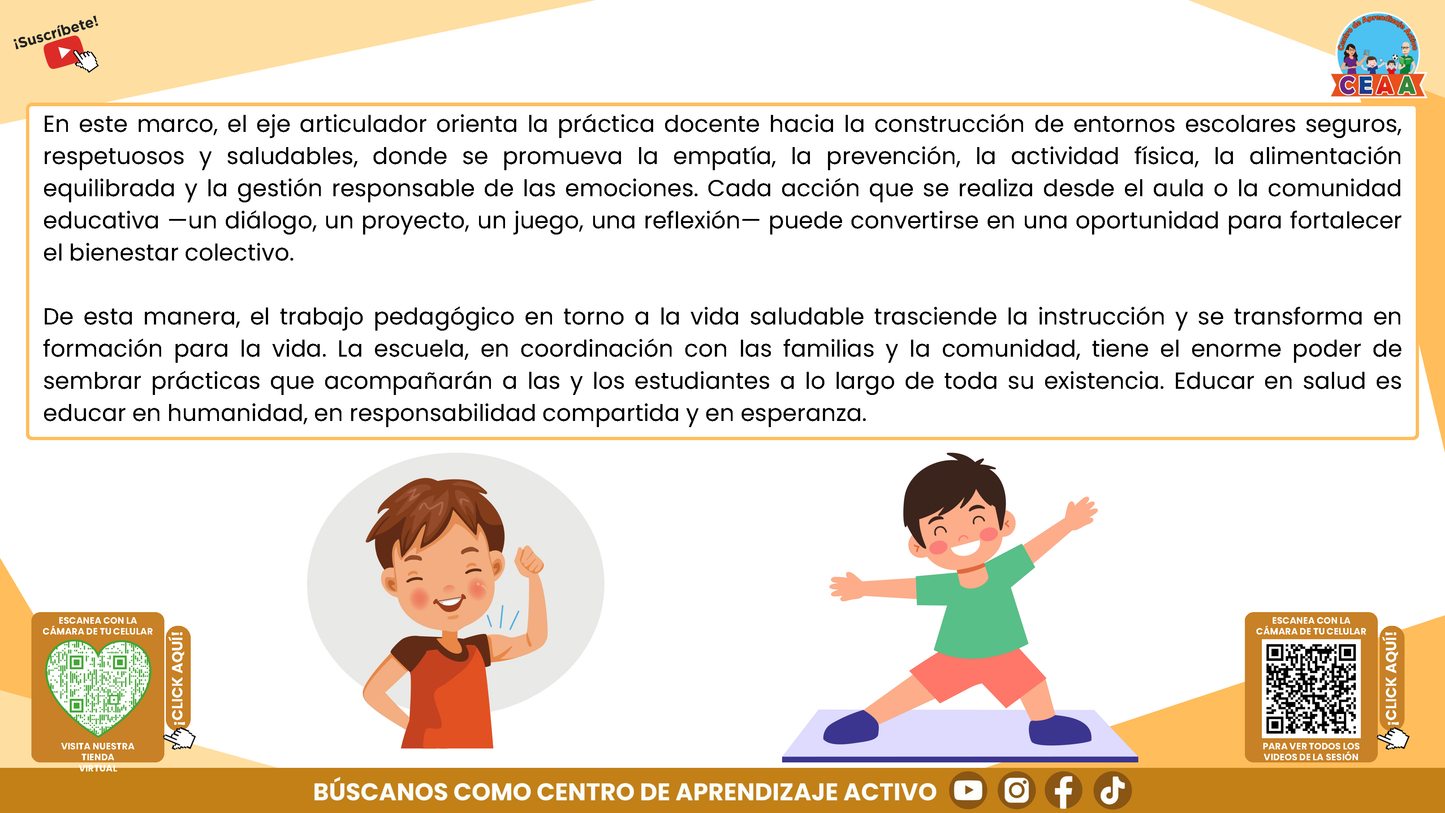 RESUMEN GRÁFICO TEMA 6: EL EJE ARTICULADOR DE VIDA SALUDABLE EN LA EDUCACIÓN INTEGRAL (Editable en PowerPoint)