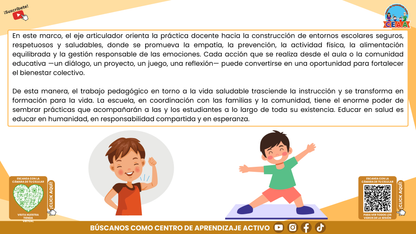 RESUMEN GRÁFICO TEMA 6: EL EJE ARTICULADOR DE VIDA SALUDABLE EN LA EDUCACIÓN INTEGRAL (Editable en PowerPoint)