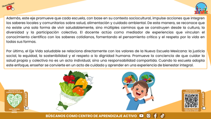 RESUMEN GRÁFICO TEMA 6: EL EJE ARTICULADOR DE VIDA SALUDABLE EN LA EDUCACIÓN INTEGRAL (Editable en PowerPoint)