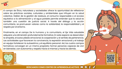 RESUMEN GRÁFICO TEMA 6: EL EJE ARTICULADOR DE VIDA SALUDABLE EN LA EDUCACIÓN INTEGRAL (Editable en PowerPoint)