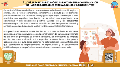 RESUMEN GRÁFICO TEMA 6: EL EJE ARTICULADOR DE VIDA SALUDABLE EN LA EDUCACIÓN INTEGRAL (Editable en PowerPoint)