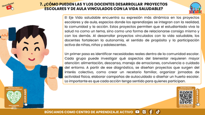 RESUMEN GRÁFICO TEMA 6: EL EJE ARTICULADOR DE VIDA SALUDABLE EN LA EDUCACIÓN INTEGRAL (Editable en PowerPoint)