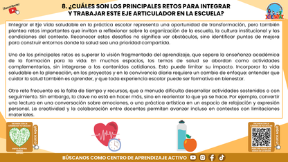 RESUMEN GRÁFICO TEMA 6: EL EJE ARTICULADOR DE VIDA SALUDABLE EN LA EDUCACIÓN INTEGRAL (Editable en PowerPoint)