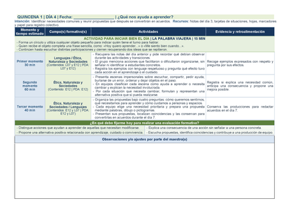 PLANEACIÓN 1° Primaria Primer Periodo (Sep, Oct, Nov) Editable en Word