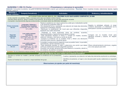 PLANEACIÓN 1° Primaria Primer Periodo (Sep, Oct, Nov) Editable en Word