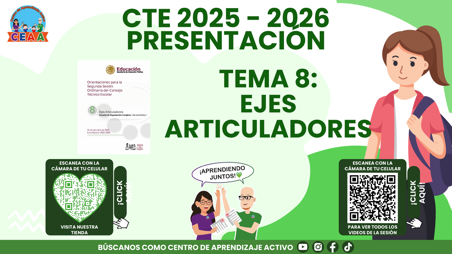Presentación CTE Tema 8: EJES ARTICULADORES (Editable en PowerPoint)