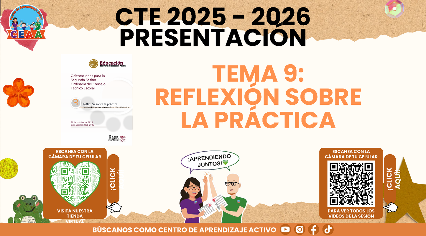 Presentación CTE Tema 9: REFLEXIÓN SOBRE LA PRÁCTICA (Editable en PowerPoint)