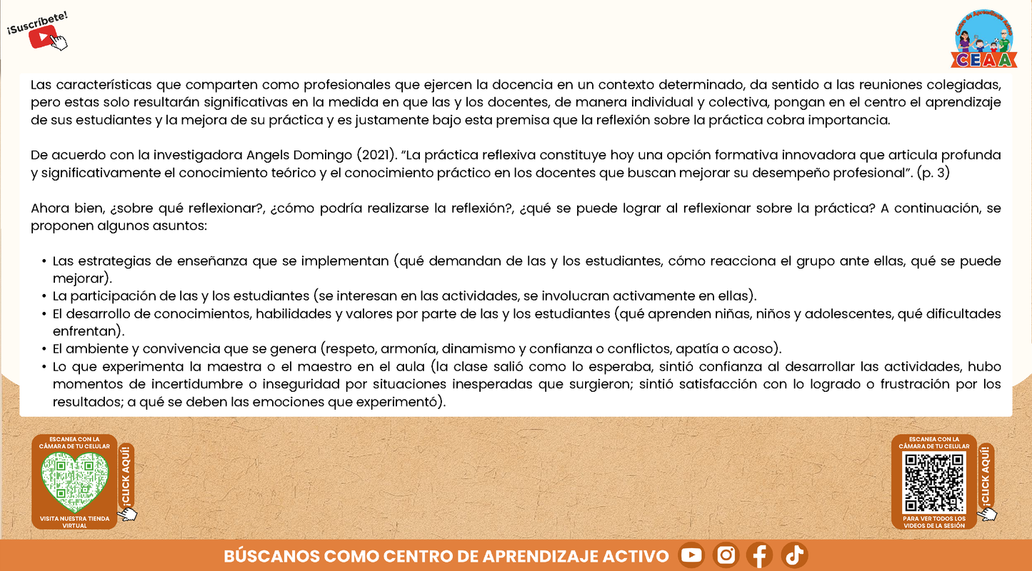 Presentación CTE Tema 9: REFLEXIÓN SOBRE LA PRÁCTICA (Editable en PowerPoint)