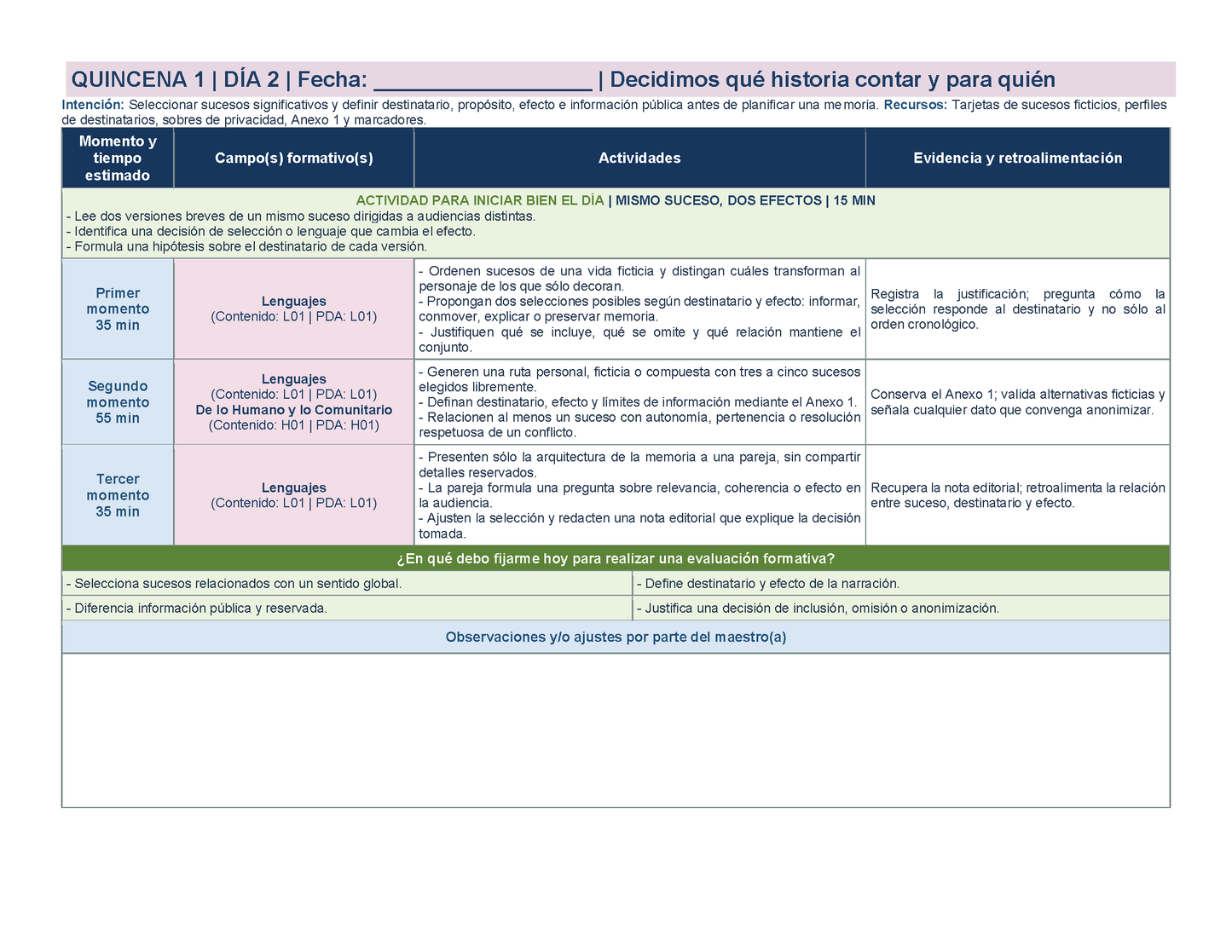 PLANEACIÓN 6° Primaria Primer Periodo (Sep, Oct, Nov) ✏️Editable en Word