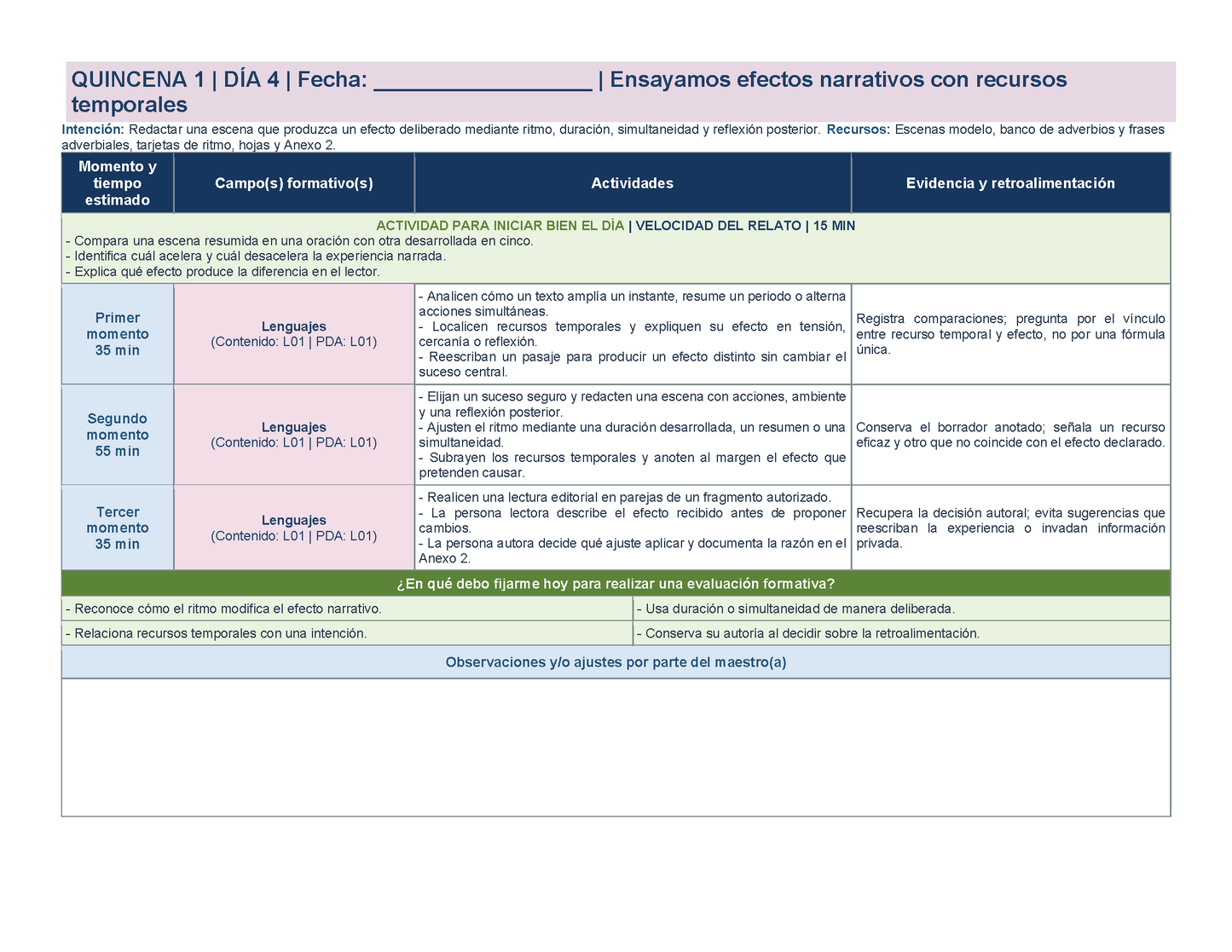 PLANEACIÓN 6° Primaria Primer Periodo (Sep, Oct, Nov) ✏️Editable en Word