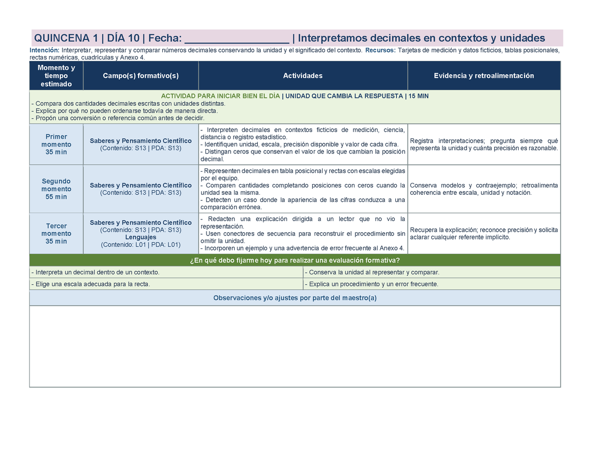 PLANEACIÓN 6° Primaria Primer Periodo (Sep, Oct, Nov) ✏️Editable en Word