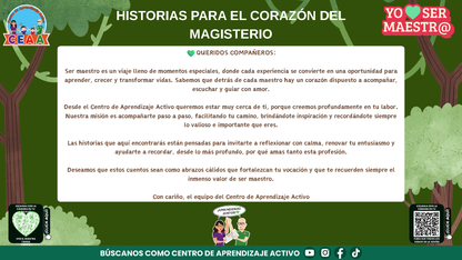 Historias para Maestros - CLAUDIA, LA MAESTRA CONEJO QUE ENSEÑÓ A VER CON EL CORAZÓN (Editable en PowerPoint)