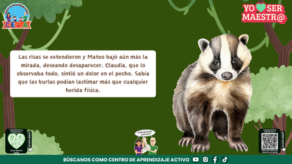 Historias para Maestros - CLAUDIA, LA MAESTRA CONEJO QUE ENSEÑÓ A VER CON EL CORAZÓN (Editable en PowerPoint)