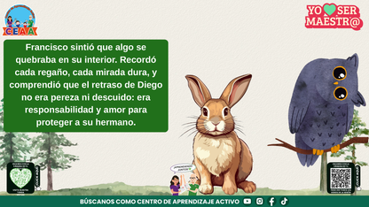 Historias para Maestros - EL BÚHO QUE APRENDIÓ A MIRAR CON EL CORAZÓN (Editable en PowerPoint)