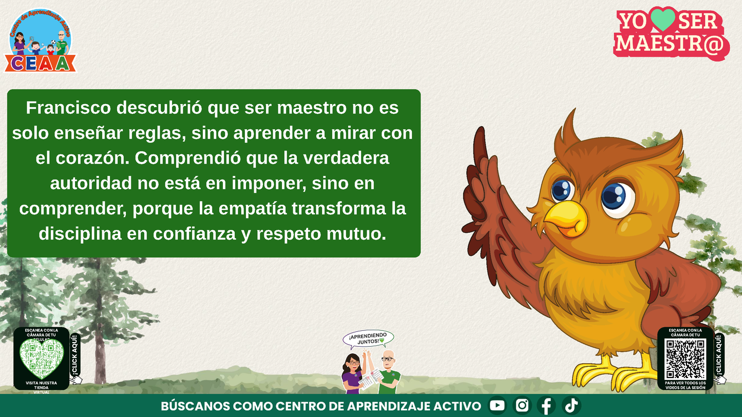 Historias para Maestros - EL BÚHO QUE APRENDIÓ A MIRAR CON EL CORAZÓN (Editable en PowerPoint)