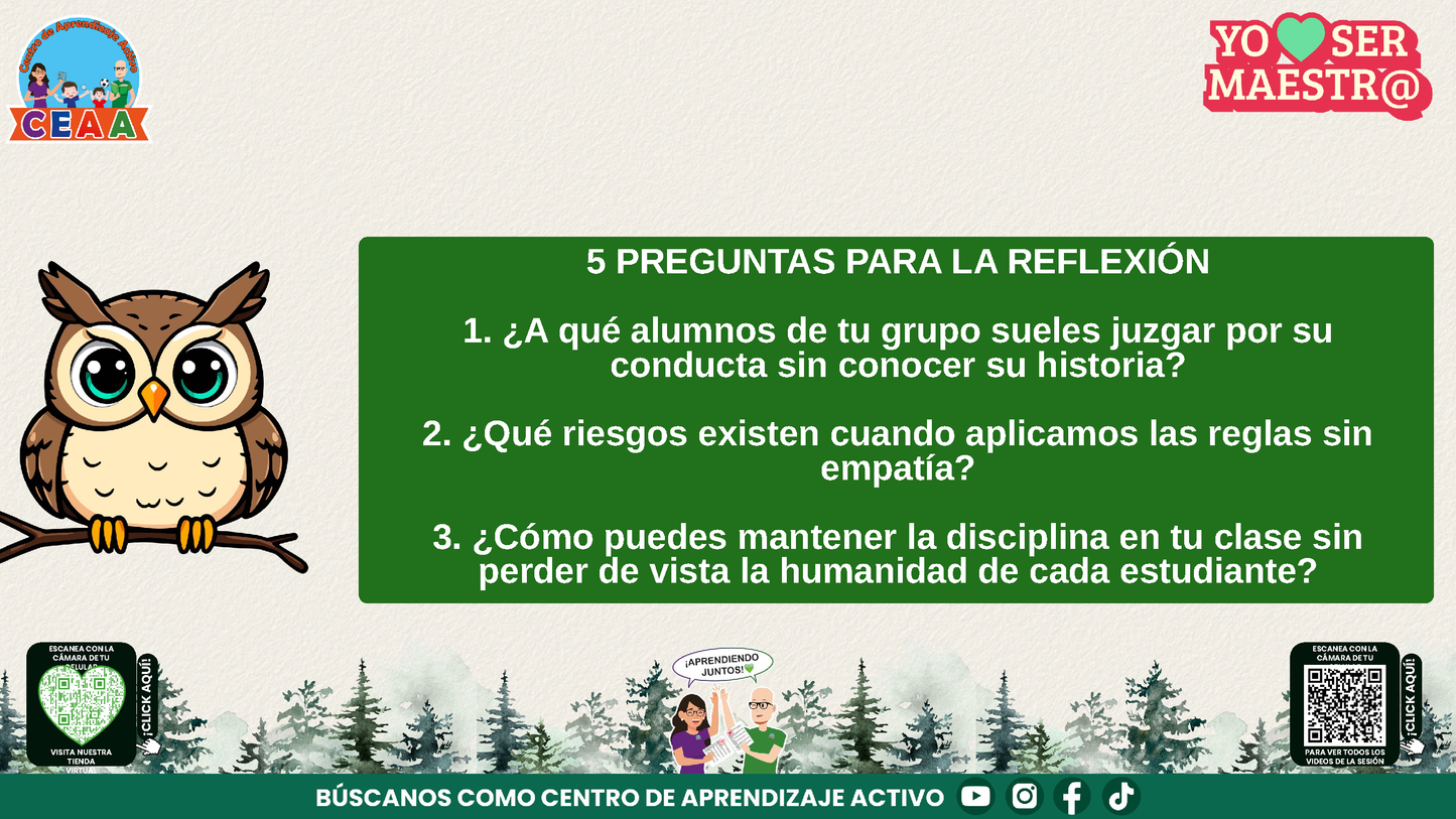 Historias para Maestros - EL BÚHO QUE APRENDIÓ A MIRAR CON EL CORAZÓN (Editable en PowerPoint)