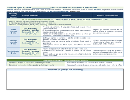 PLANEACIÓN 1° ⭐Preescolar Primer Periodo (Sep, Oct, Nov) ✏️Editable en Word