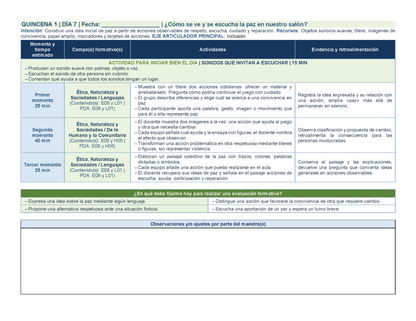 PLANEACIÓN 1° ⭐Preescolar Primer Periodo (Sep, Oct, Nov) ✏️Editable en Word