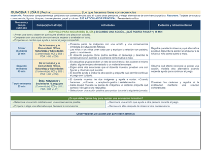 PLANEACIÓN 1° ⭐Preescolar Primer Periodo (Sep, Oct, Nov) ✏️Editable en Word
