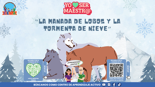 Historias para Maestros - LA MANADA DE LOBOS Y LA TORMENTA DE NIEVE (Editable en PowerPoint)