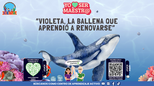 Historias para Maestros - VIOLETA, LA BALLENA QUE APRENDIÓ A RENOVARSE (Editable en PowerPoint)