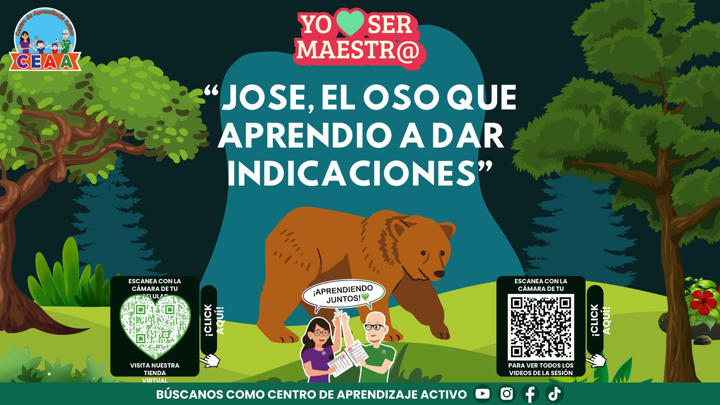 Historias para Maestros - JOSÉ, EL OSO QUE APRENDIÓ A DAR INDICACIONES (Editable en PowerPoint)