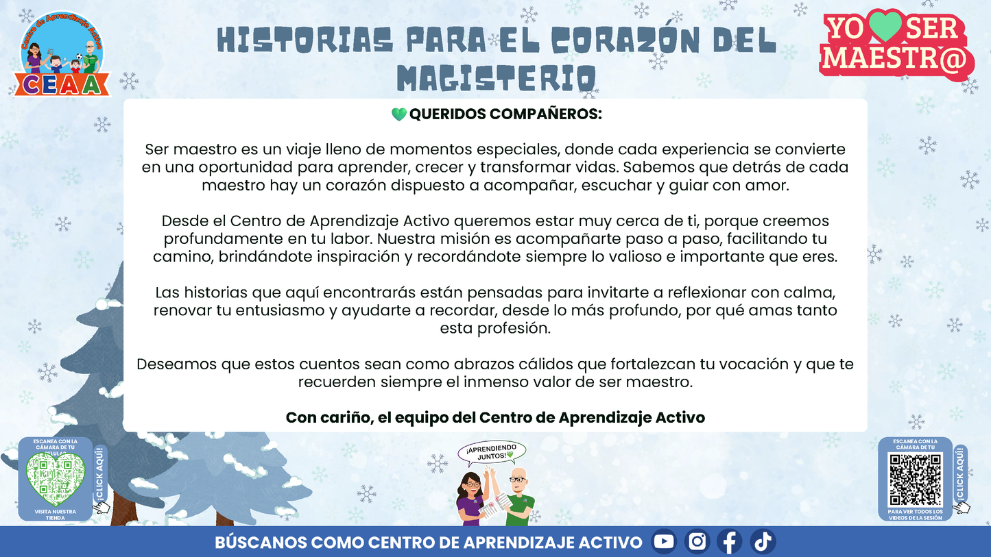 Historias para Maestros - LA MANADA DE LOBOS Y LA TORMENTA DE NIEVE (Editable en PowerPoint)
