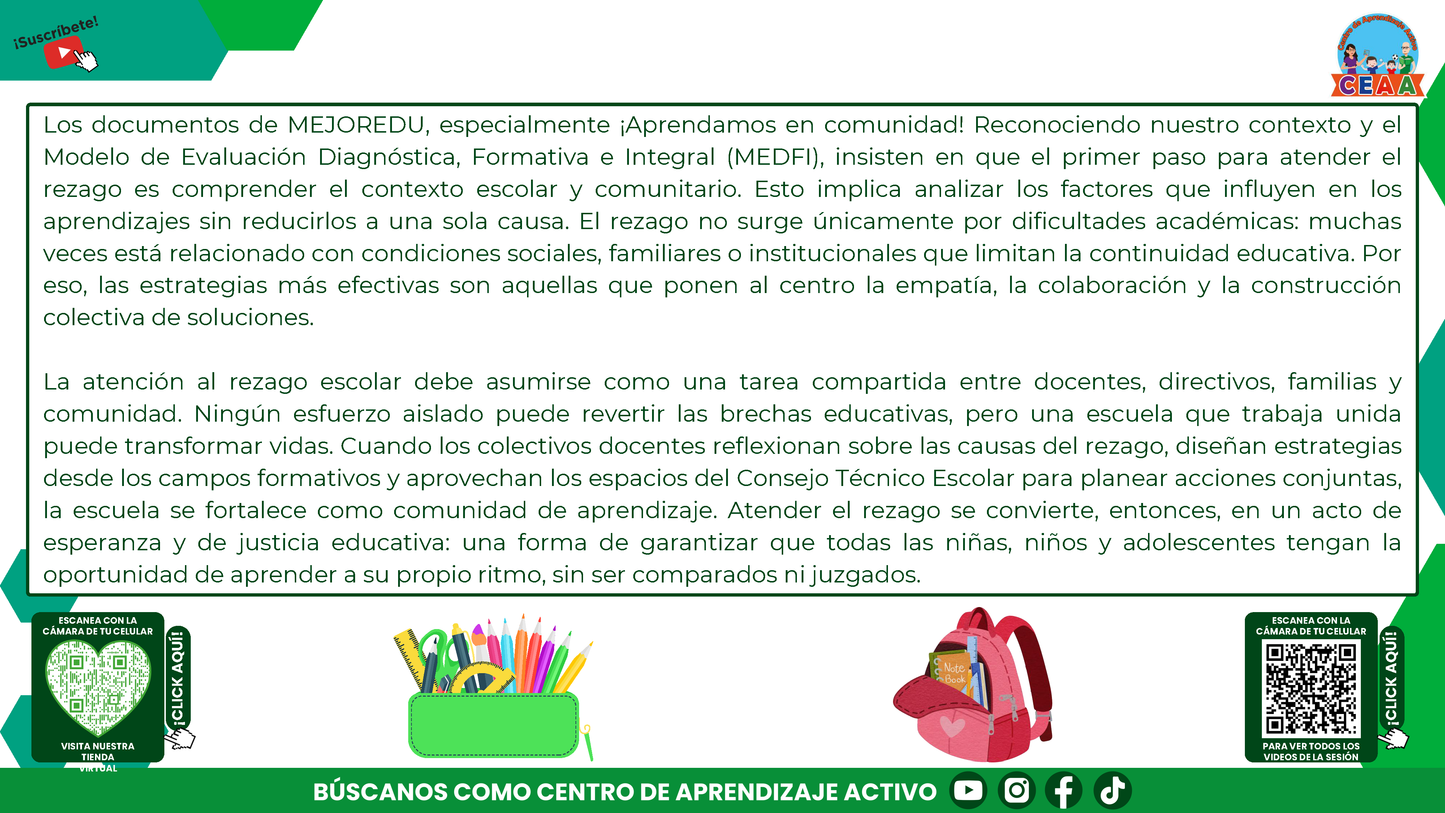 RESUMEN GRÁFICO TEMA 11: ¿QUÉ ES EL REZAGO ESCOLAR Y CÓMO SE PUEDE ATENDER? (Editable en PowerPoint, se incluye en la CARPETA COMPLETA de Materiales para este tema)