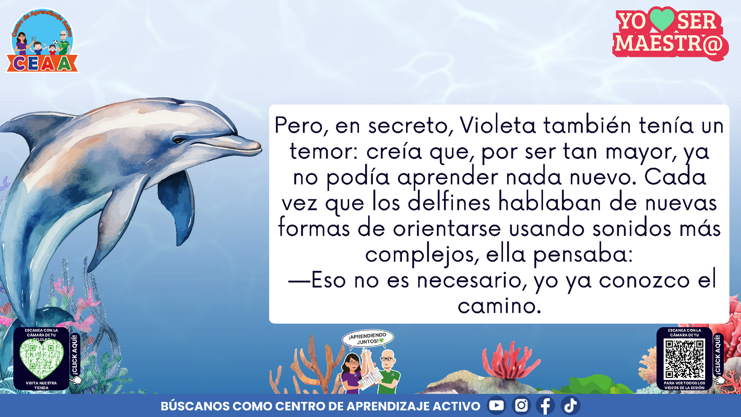 Historias para Maestros - VIOLETA, LA BALLENA QUE APRENDIÓ A RENOVARSE (Editable en PowerPoint)