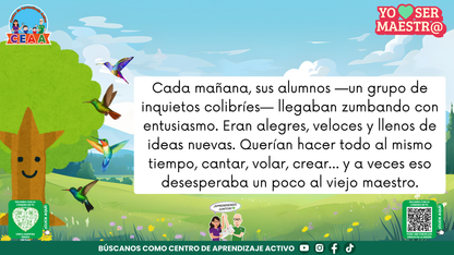 Historias para Maestros - EL ROBLE Y LOS COLIBRÍES (Editable en PowerPoint)