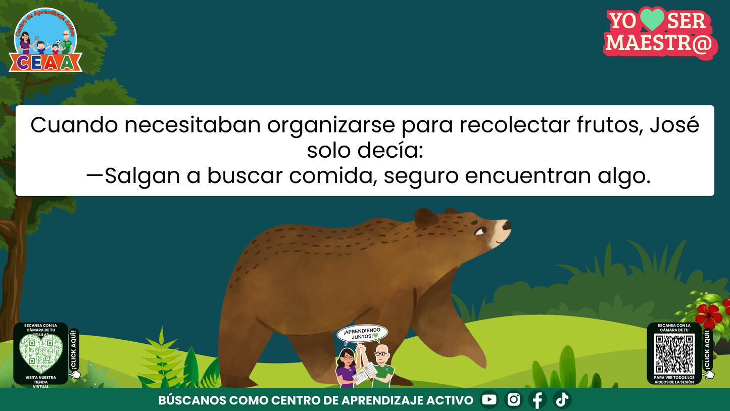 Historias para Maestros - JOSÉ, EL OSO QUE APRENDIÓ A DAR INDICACIONES (Editable en PowerPoint)