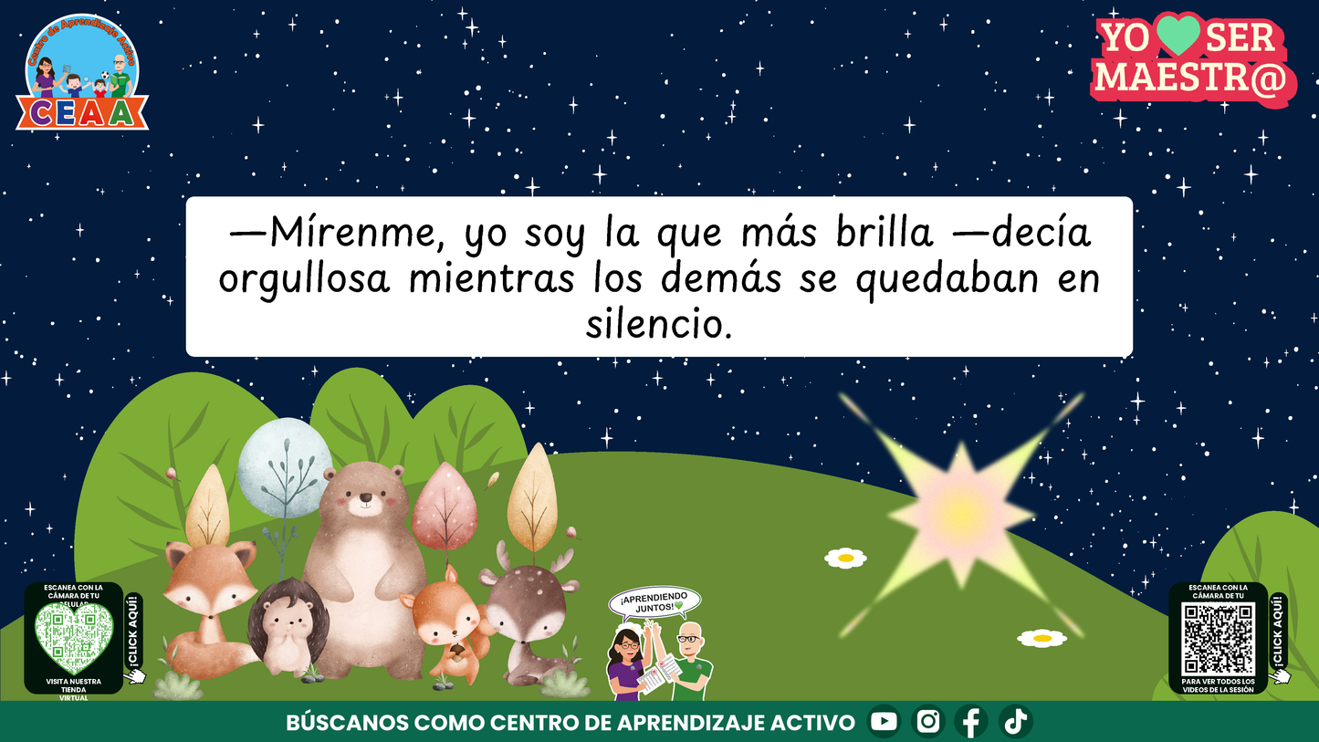 Historias para Maestros - CAMILA, LA LUCIÉRNAGA QUE APRENDIÓ A HACER BRILLAR A LOS DEMÁS (Editable en PowerPoint)