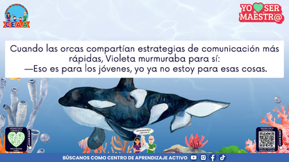 Historias para Maestros - VIOLETA, LA BALLENA QUE APRENDIÓ A RENOVARSE (Editable en PowerPoint)