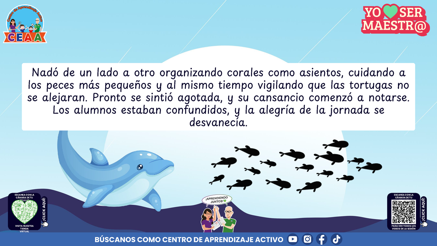 Historias para Maestros - YADIRA, LA MAESTRA DELFÍN QUE APRENDIÓ A PEDIR AYUDA (Editable en PowerPoint)