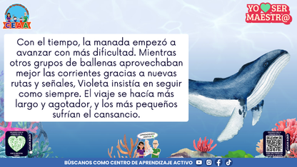 Historias para Maestros - VIOLETA, LA BALLENA QUE APRENDIÓ A RENOVARSE (Editable en PowerPoint)
