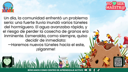 Historias para Maestros - ESMERALDA, LA HORMIGA QUE APRENDIÓ A ESCUCHAR (Editable en PowerPoint)