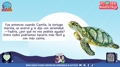 Historias para Maestros - YADIRA, LA MAESTRA DELFÍN QUE APRENDIÓ A PEDIR AYUDA (Editable en PowerPoint)