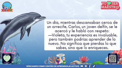 Historias para Maestros - VIOLETA, LA BALLENA QUE APRENDIÓ A RENOVARSE (Editable en PowerPoint)