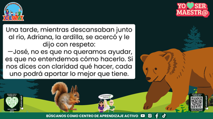 Historias para Maestros - JOSÉ, EL OSO QUE APRENDIÓ A DAR INDICACIONES (Editable en PowerPoint)