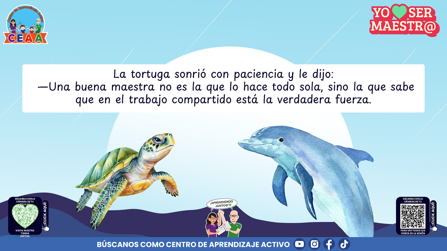 Historias para Maestros - YADIRA, LA MAESTRA DELFÍN QUE APRENDIÓ A PEDIR AYUDA (Editable en PowerPoint)