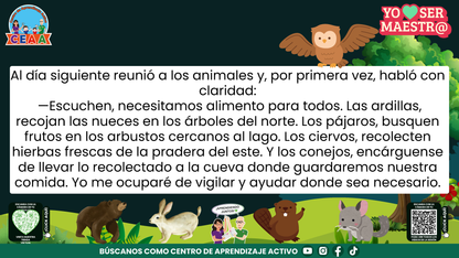 Historias para Maestros - JOSÉ, EL OSO QUE APRENDIÓ A DAR INDICACIONES (Editable en PowerPoint)